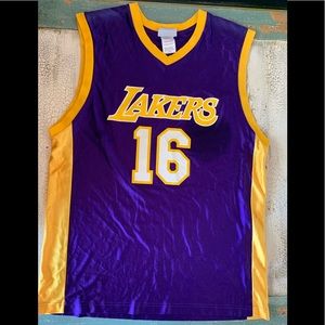 🏀Adult Lakers jersey #15 Gasol 🏀